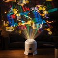 🔥 Dynamic Rotating LED Projector Light 🔥 360° Rotating Ocean Wave Night Light