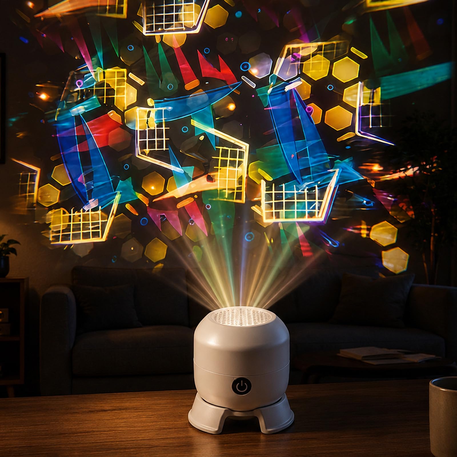 🔥 Dynamic Rotating LED Projector Light 🔥 360° Rotating Ocean Wave Night Light