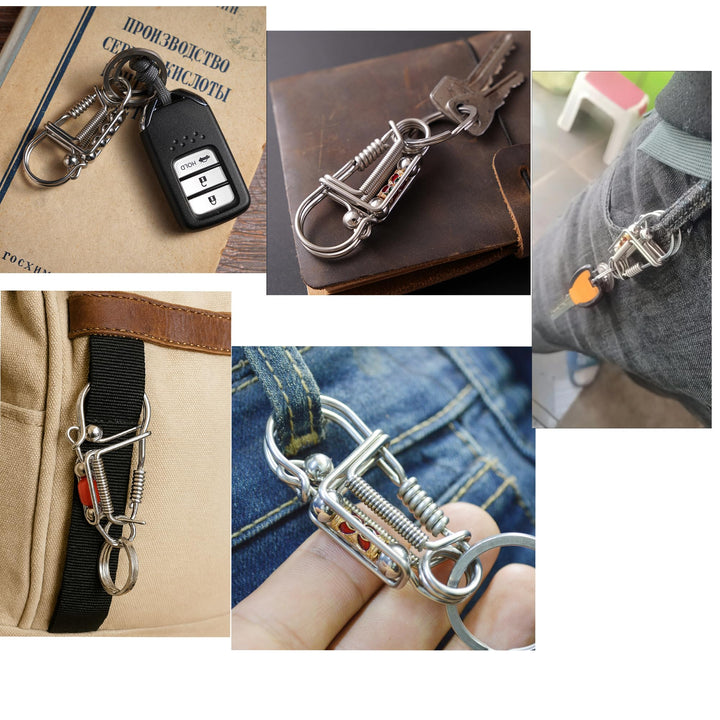 Handmade Stainless Steel Keychain(Free handmade ear pick with purchase)