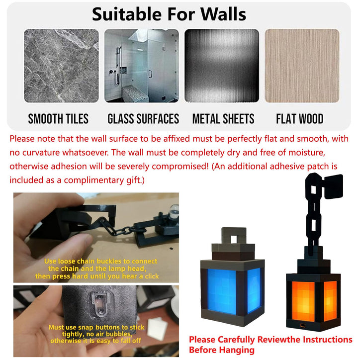 Pixel Night Light 16 Colors with Remote Control and Dimming Function