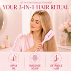 Hair Brush with Scalp Oil Dispenser, Air Cushion Electronic Hair Comb