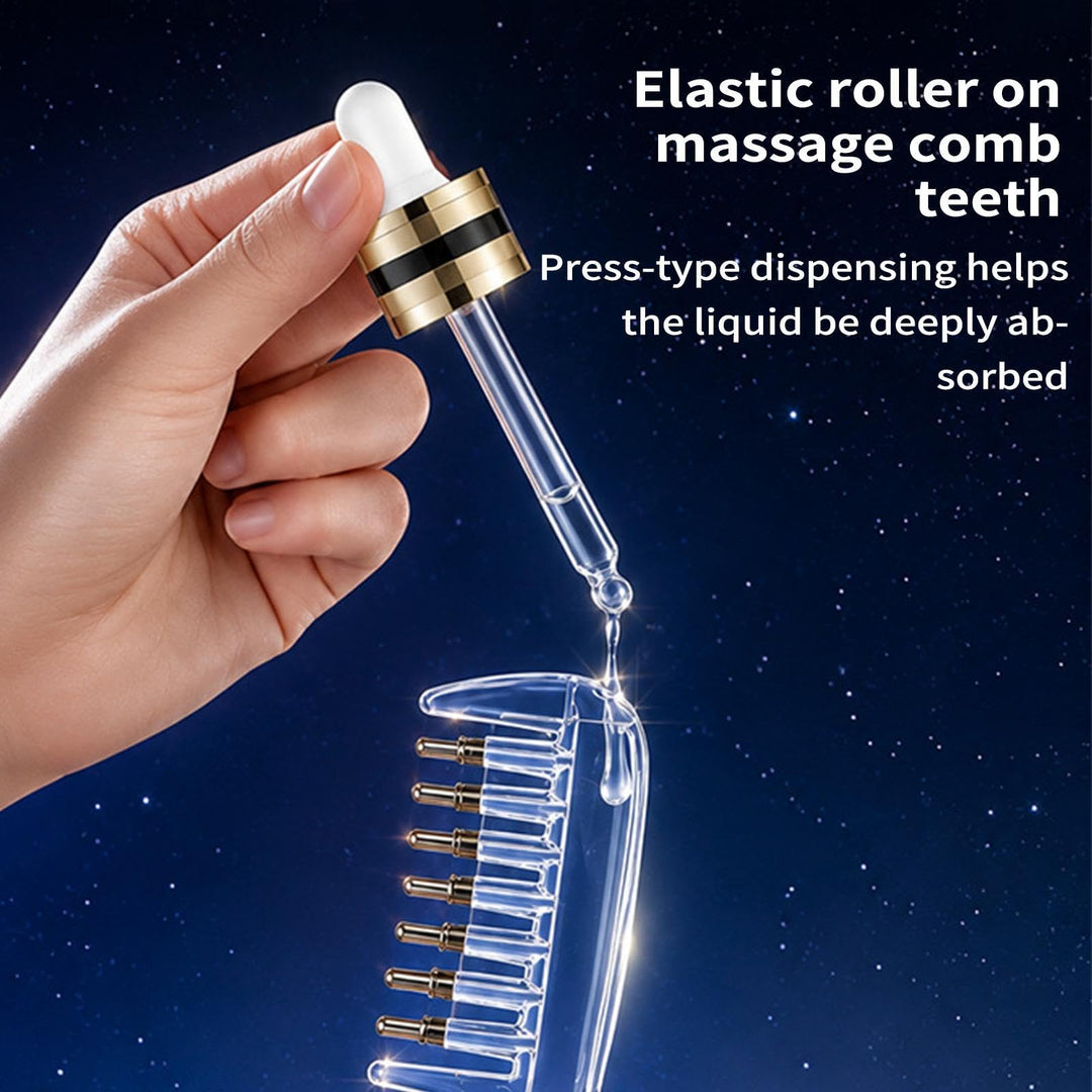 Hair serum applicator comb, hair oil applicator (Three bottles of hair serum are given away for free.)