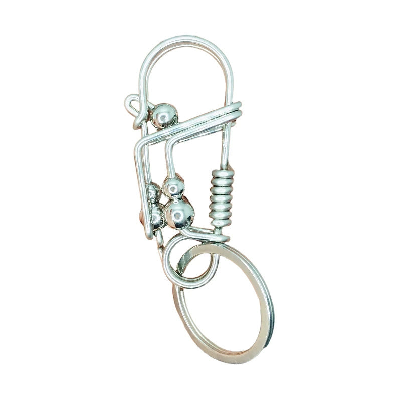 Handmade Stainless Steel Keychain(Free handmade ear pick with purchase)