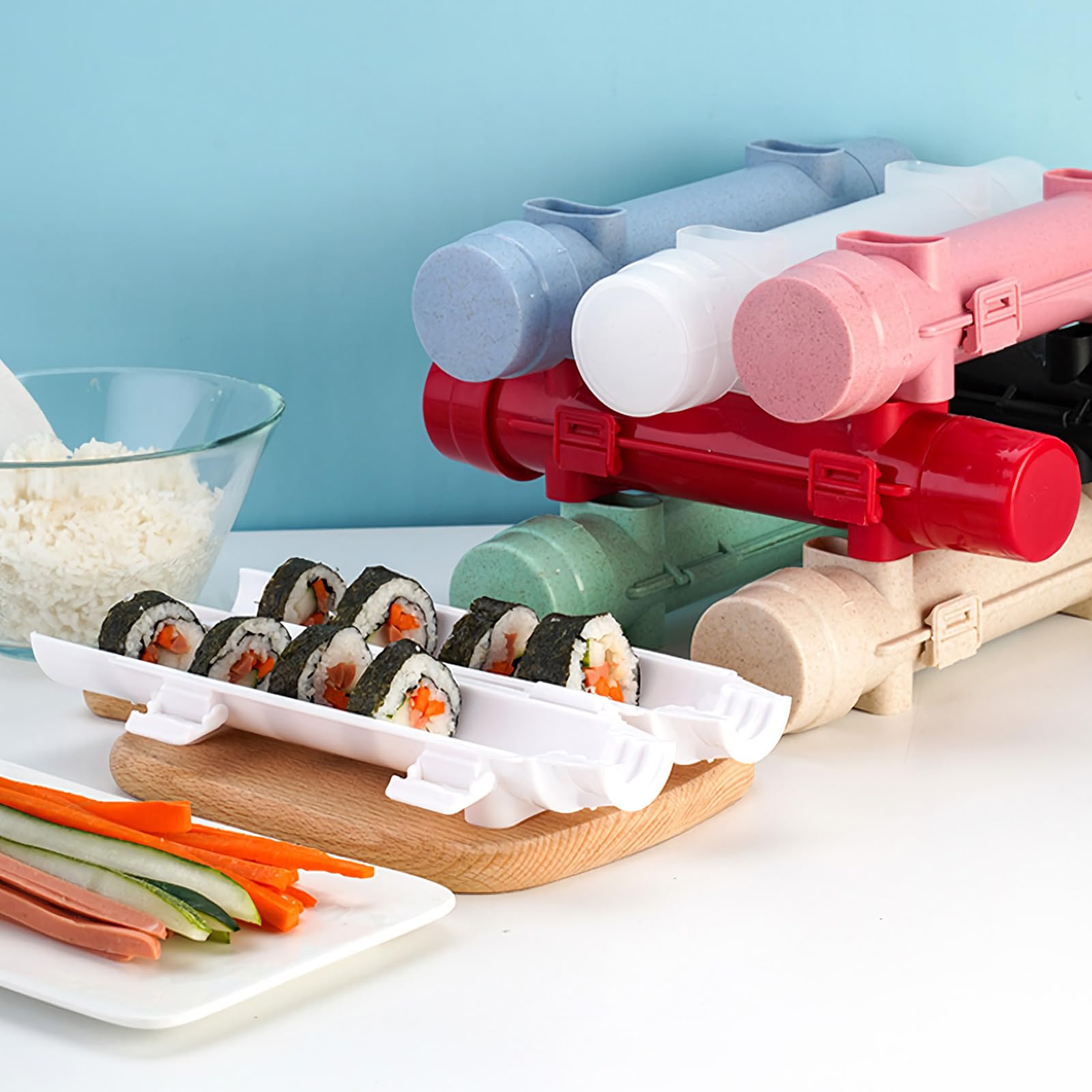 Sushi bazooka sushi maker Kit With Sushi Rolling Mat,Sushi Roller Mold