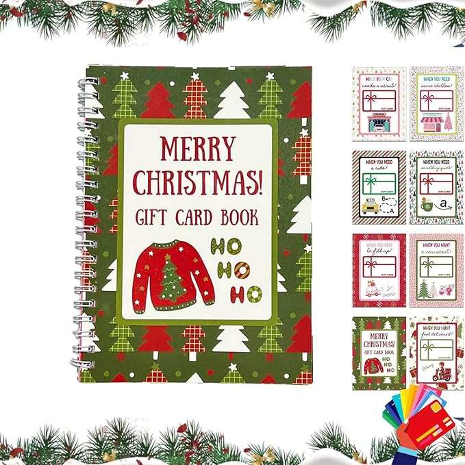 Merry Christmas! Christmas Gift Card Book (Buy 1 Get Free 1)