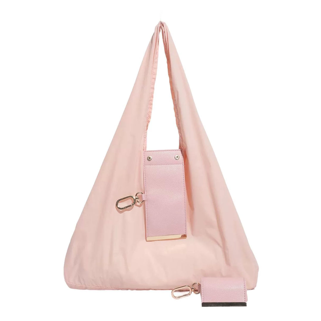 Foldable Travel Tote Bag Keychain（It can be super folded, the size of a coin purse）