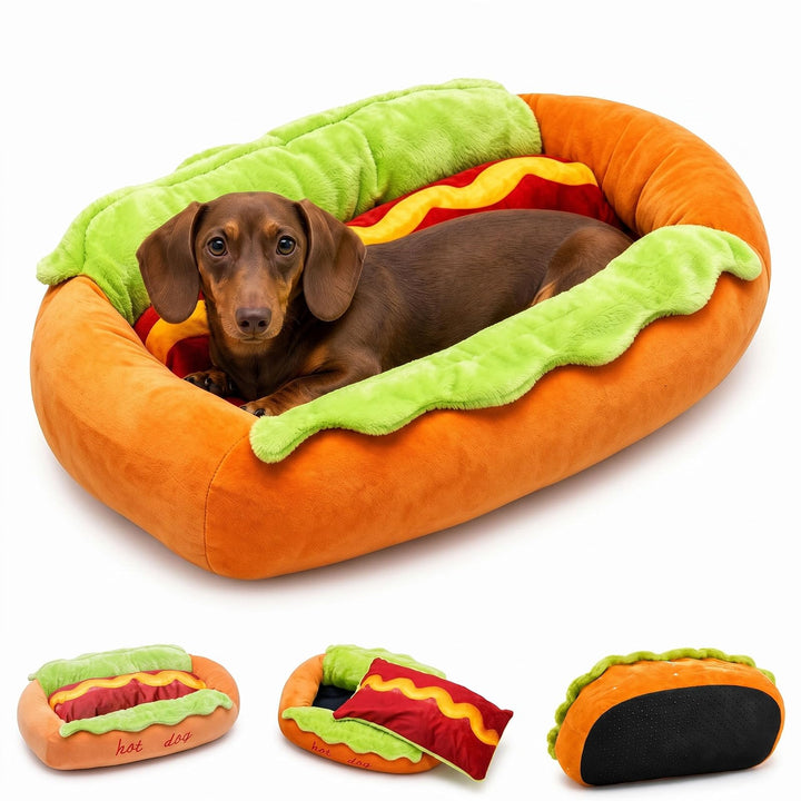 🌭🌭Hotdog Dog Bed, Hot Dog DogBed for Dachshund