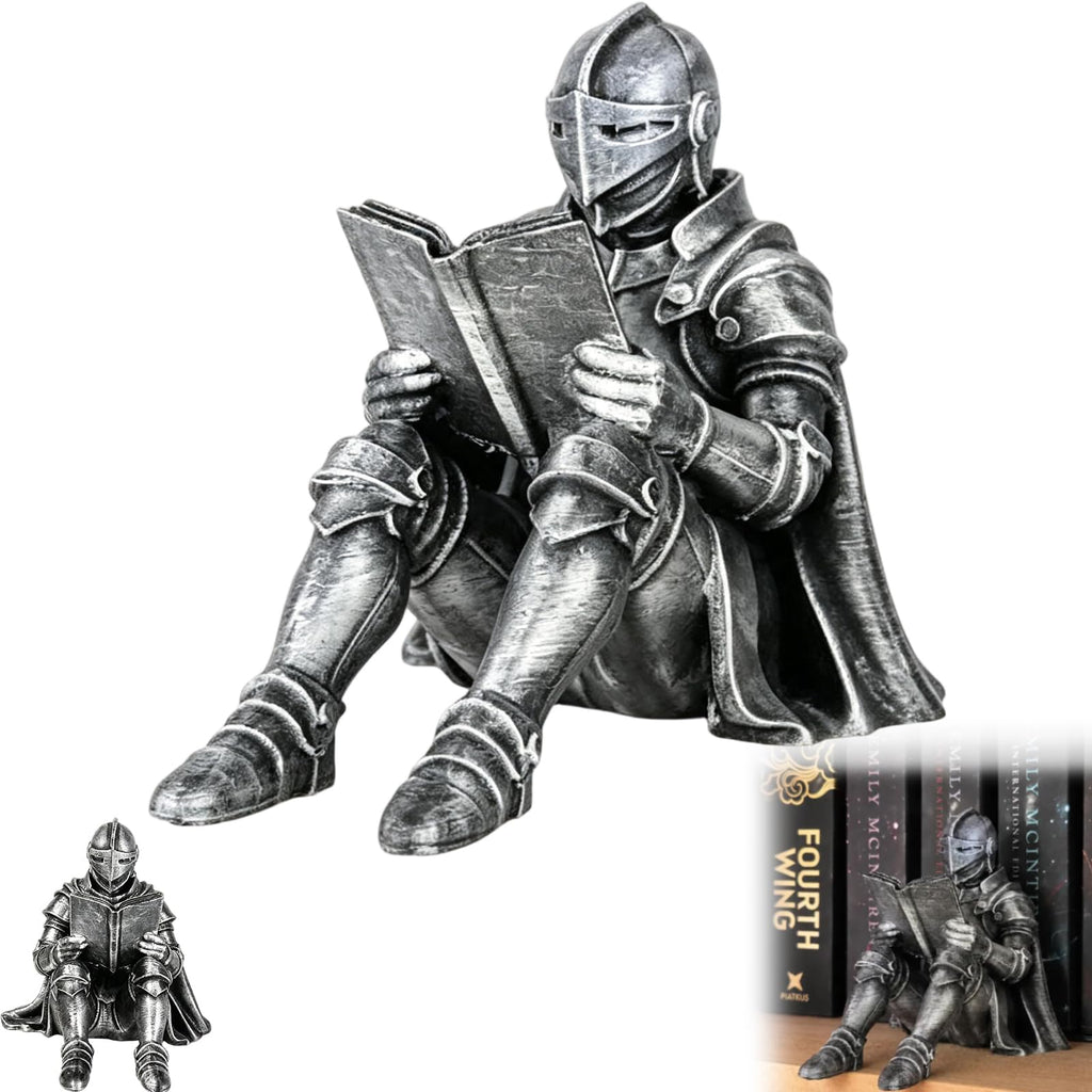 Medieval Knight Bookshelf Decor