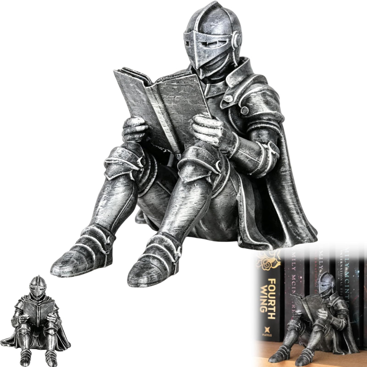 Medieval Knight Bookshelf Decor