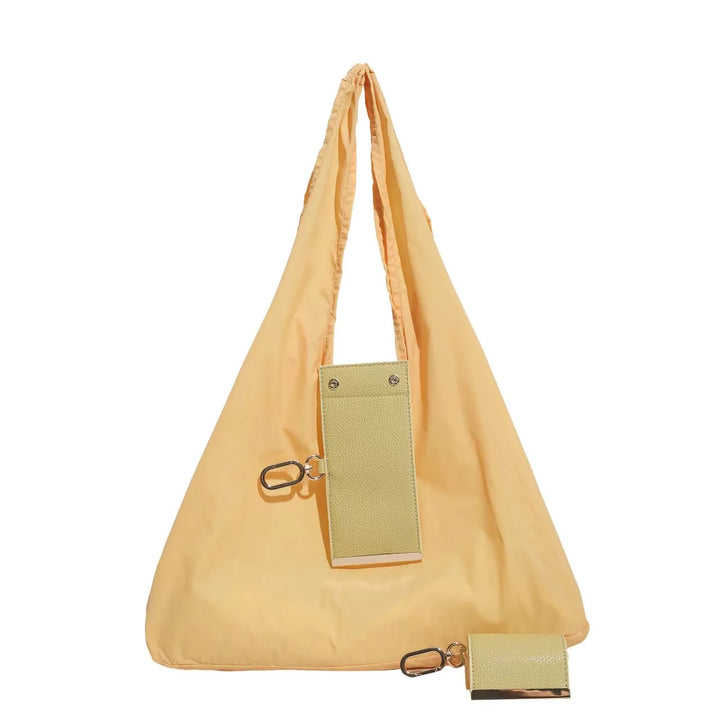 Foldable Travel Tote Bag Keychain（It can be super folded, the size of a coin purse）