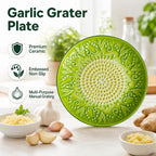 Ceramic Garlic Grater Plate Bowl Tomato Dish Grating Pan Grater Plate Set