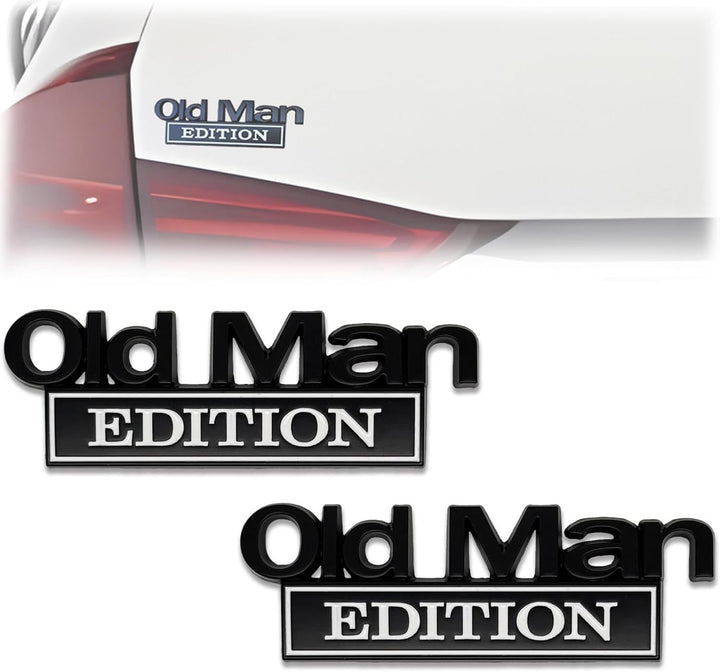 Old Man Edition Car Emblem