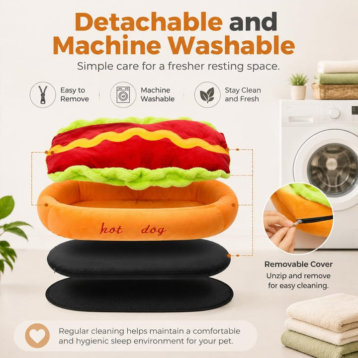 🌭🌭Hotdog Dog Bed, Hot Dog DogBed for Dachshund