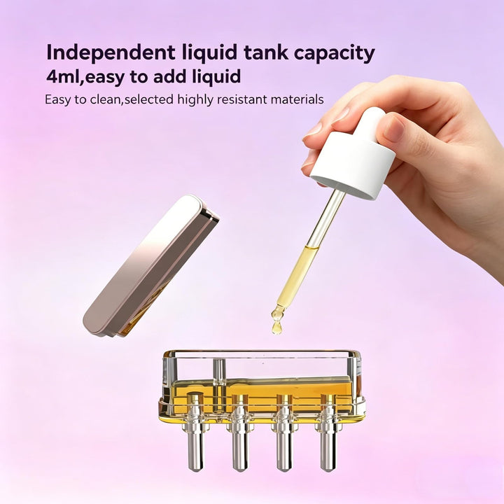 Hair Brush with Scalp Oil Dispenser, Air Cushion Electronic Hair Comb
