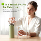 4 in 1 Travel Dispenser, 4 Pack 30ML Travel Bottles for Toiletries