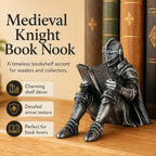 Medieval Knight Bookshelf Decor