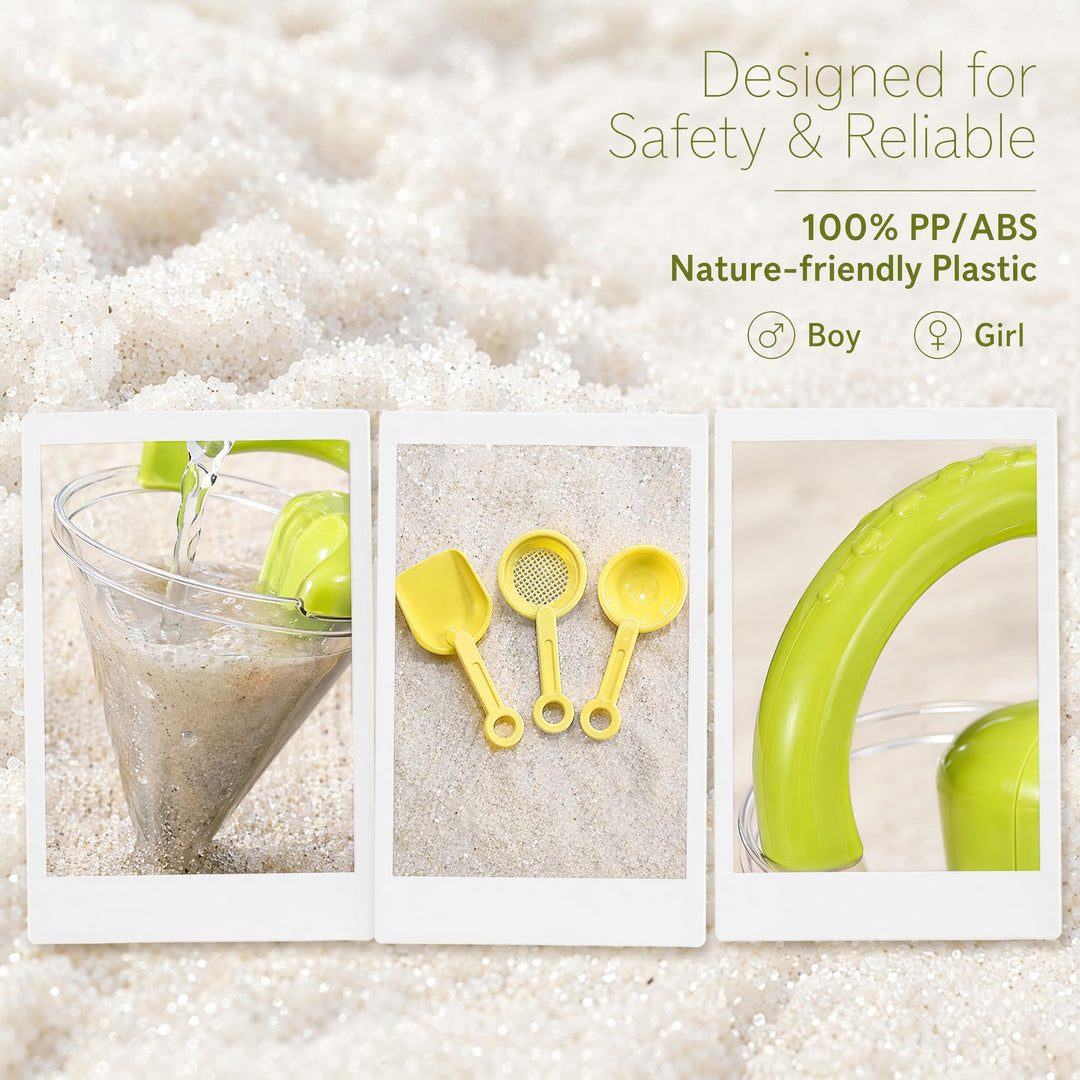 ✨ 🔥 Drippy Sand Castle Maker and Spilling Funnel Sand Toy ✨ Professional Sand Castle Building Kit（❤️Three sand-digging tools will be given away❤️）