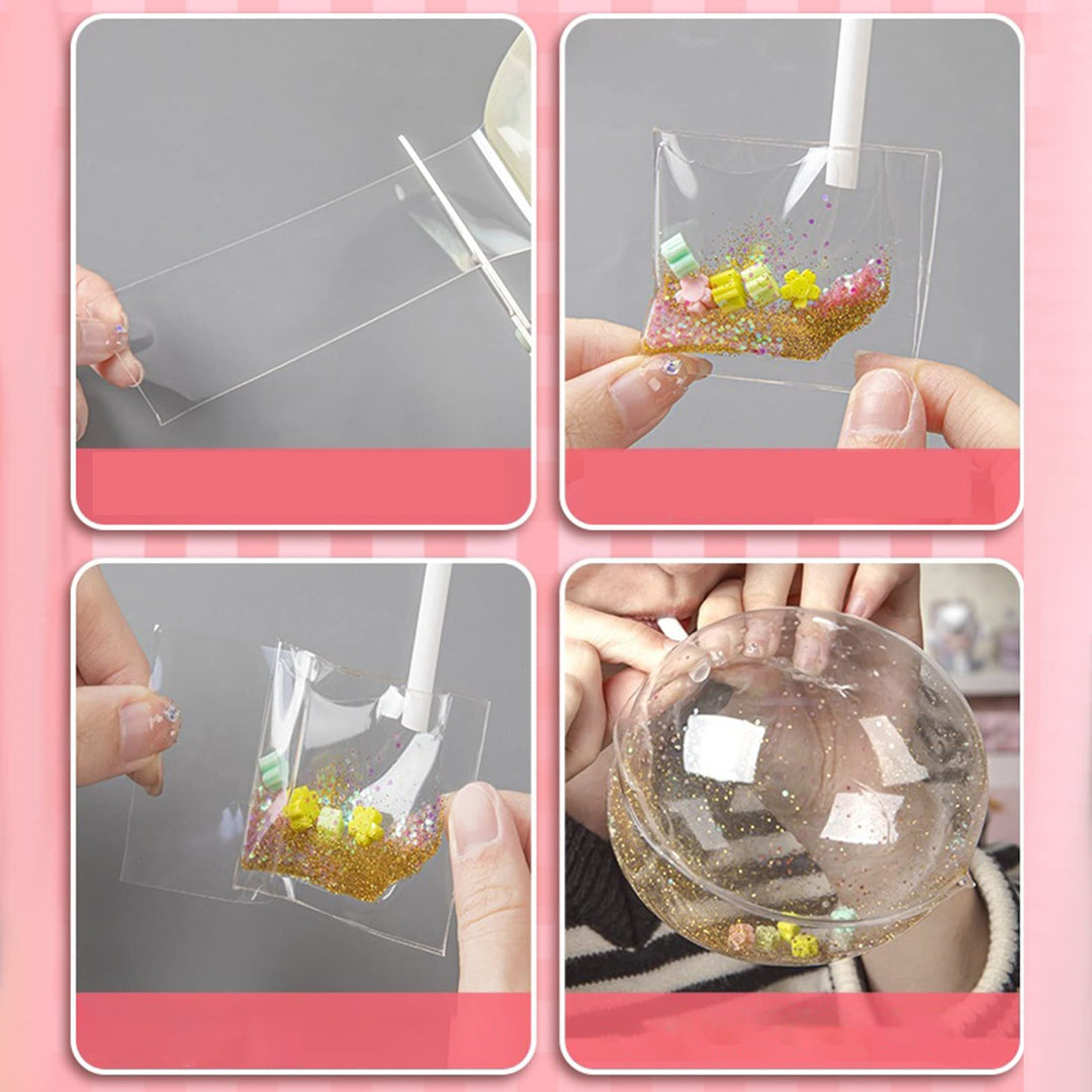 DIY Craft Creative Blow Bubbles Double Sided Tape，Clear Nano Tape,  with Sequin Removable
