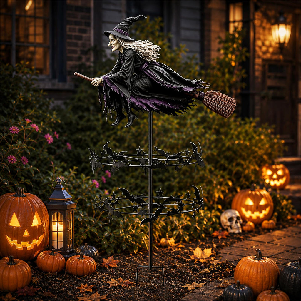 Halloween Enchanted Witch Garden Wind Spinner