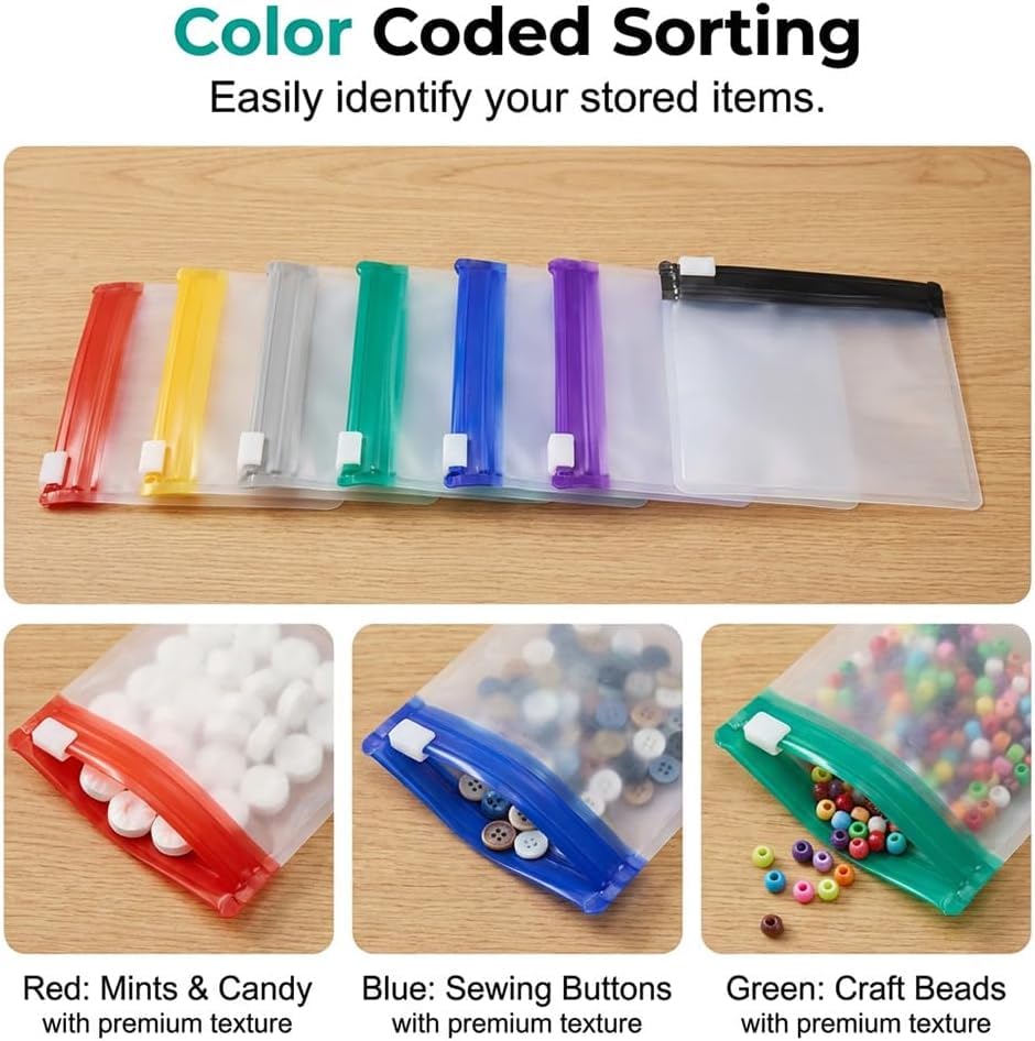 ✨Self-Sealing Zipper Medicine Bags✨Reusable Pill Organizer Pouches for Travel