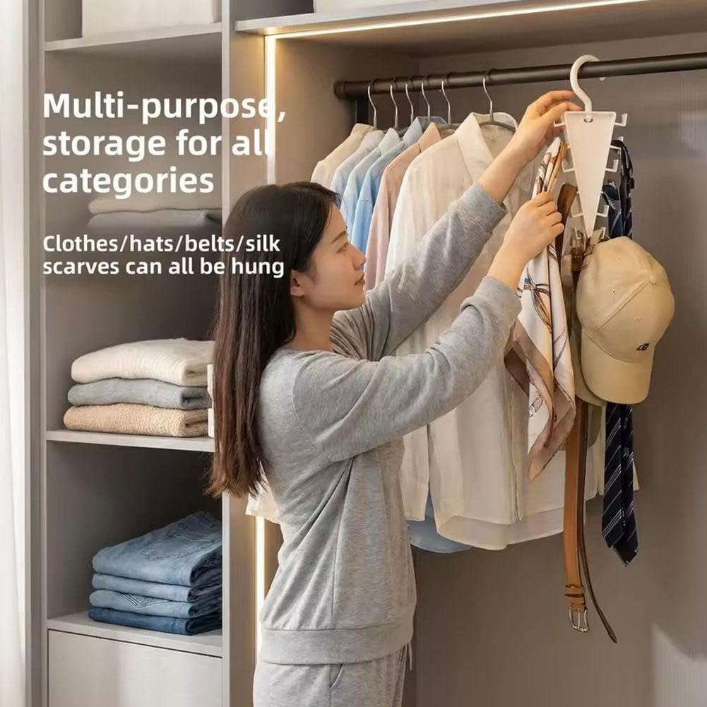🎁 Multi-Functional V-Shaped Double Sided Hanger Storage Rack ✨