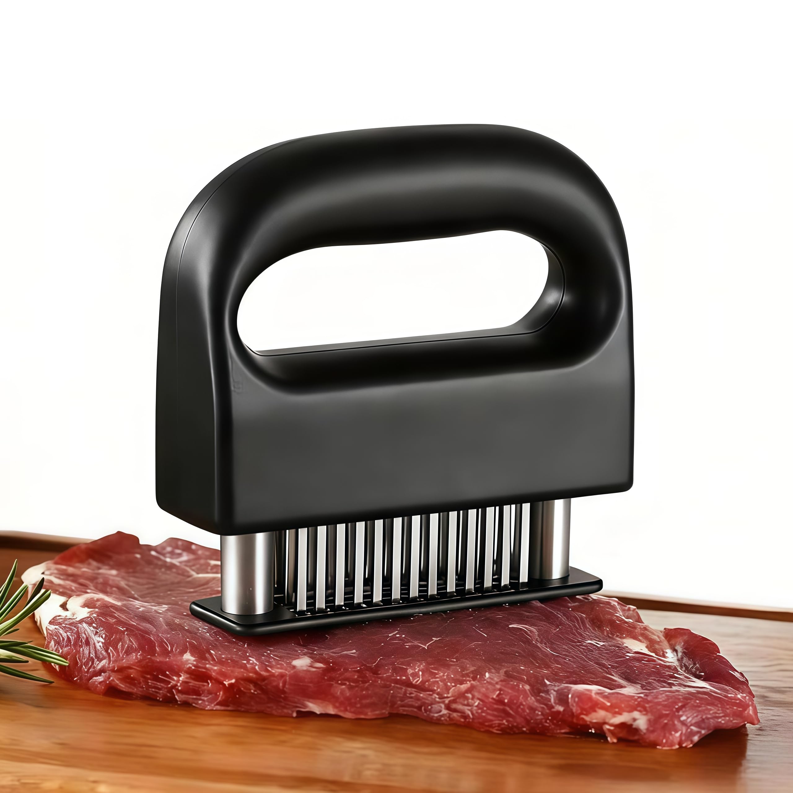 🥩 Meat Tenderizer with 48 Stainless Steel Ultra Sharp Needle Blades