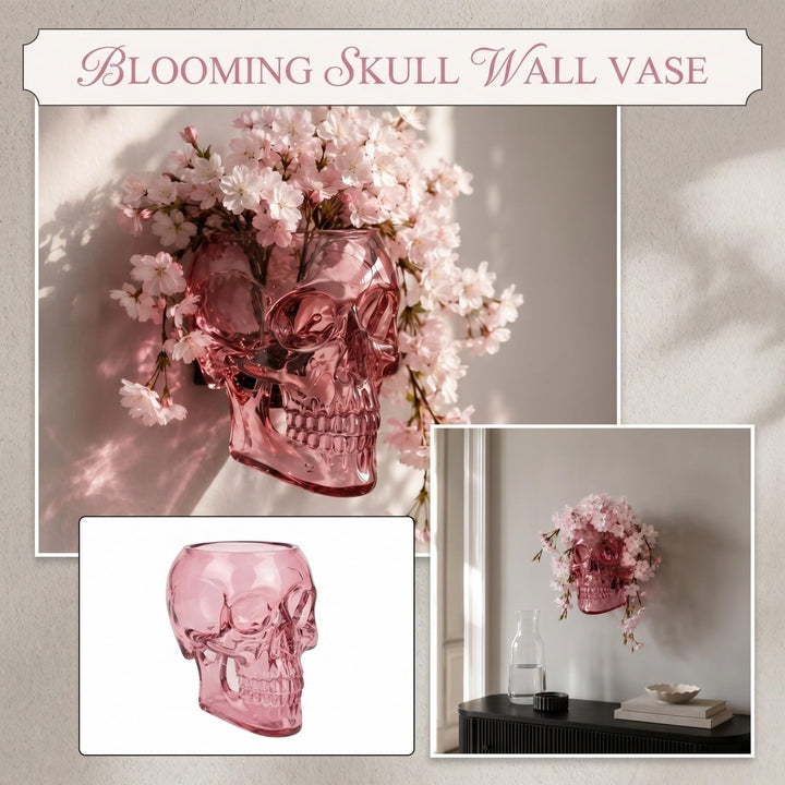 🔥  🔥 Gothic Skull Wall Vase 💀 Hanging Planter for Any Flower 🌸