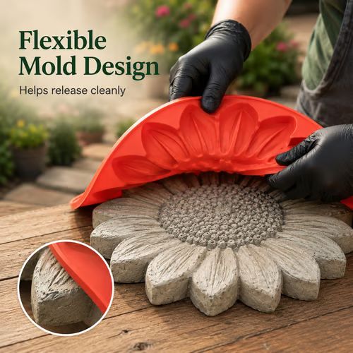 💥 LAST DAY 49% OFF - 🌻 Reusable Sunflower Stepping Stone Mold