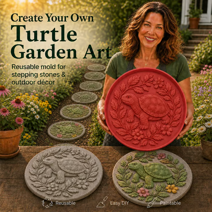 💥 LAST DAY 49% OFF - 🌻 Reusable Sunflower Stepping Stone Mold