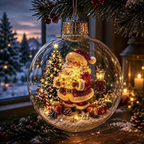 🔥LAST DAY 50% OFF - 🎄Glowing Christmas Diorama Ornament – A Tiny Winter World in Your Hands