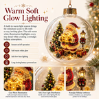 🔥LAST DAY 50% OFF - 🎄Glowing Christmas Diorama Ornament – A Tiny Winter World in Your Hands