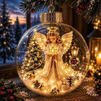 🔥LAST DAY 50% OFF - 🎄Glowing Christmas Diorama Ornament – A Tiny Winter World in Your Hands