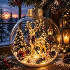🔥LAST DAY 50% OFF - 🎄Glowing Christmas Diorama Ornament – A Tiny Winter World in Your Hands