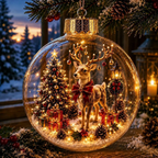 🔥LAST DAY 50% OFF - 🎄Glowing Christmas Diorama Ornament – A Tiny Winter World in Your Hands