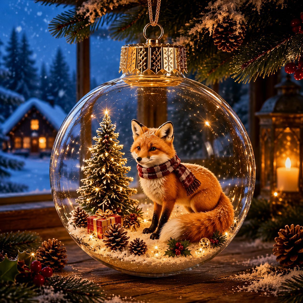 🔥LAST DAY 50% OFF - 🎄Glowing Christmas Diorama Ornament – A Tiny Winter World in Your Hands