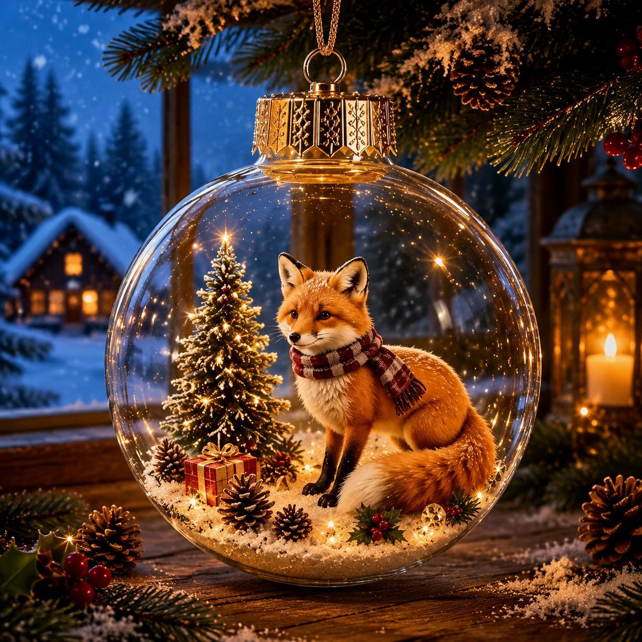 🔥LAST DAY 50% OFF - 🎄Glowing Christmas Diorama Ornament – A Tiny Winter World in Your Hands