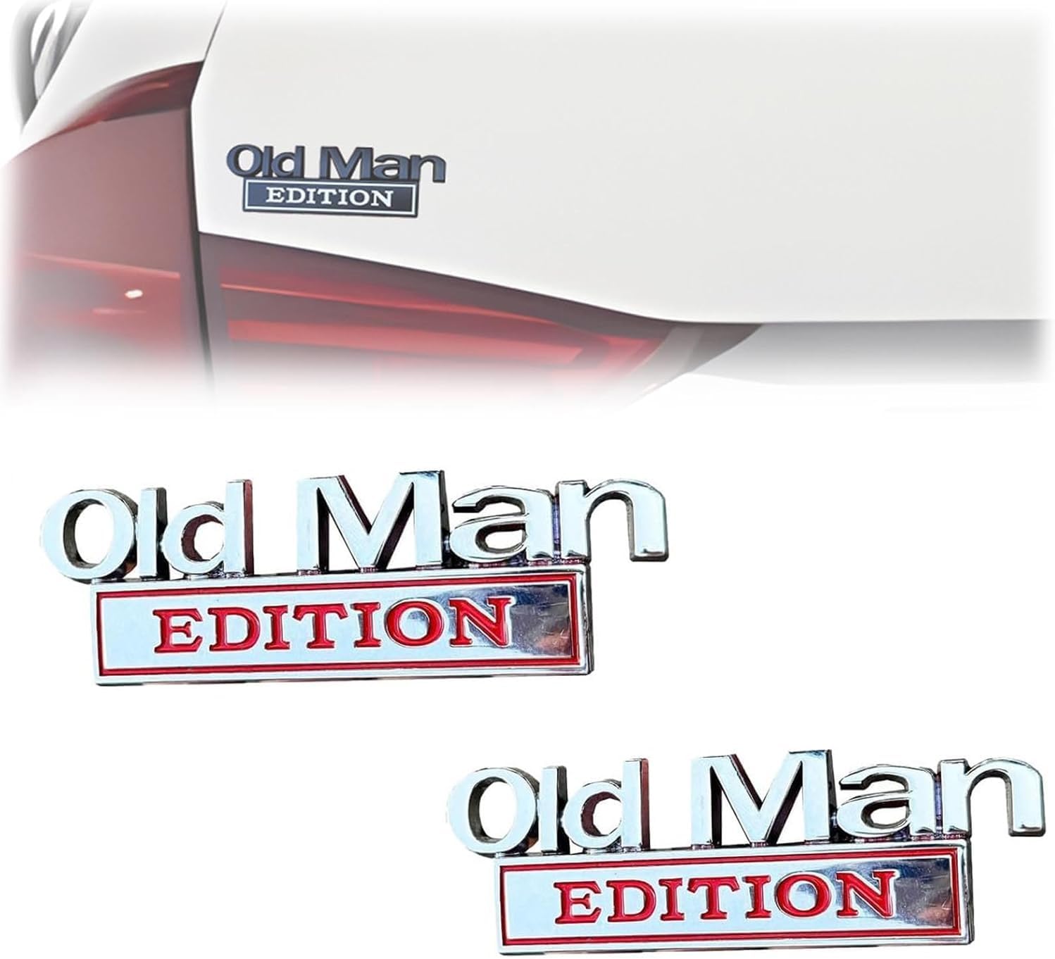 Old Man 👴 Edition Car Emblem