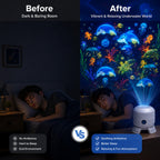 🔥 Dynamic Rotating LED Projector Light 🔥 360° Rotating Ocean Wave Night Light