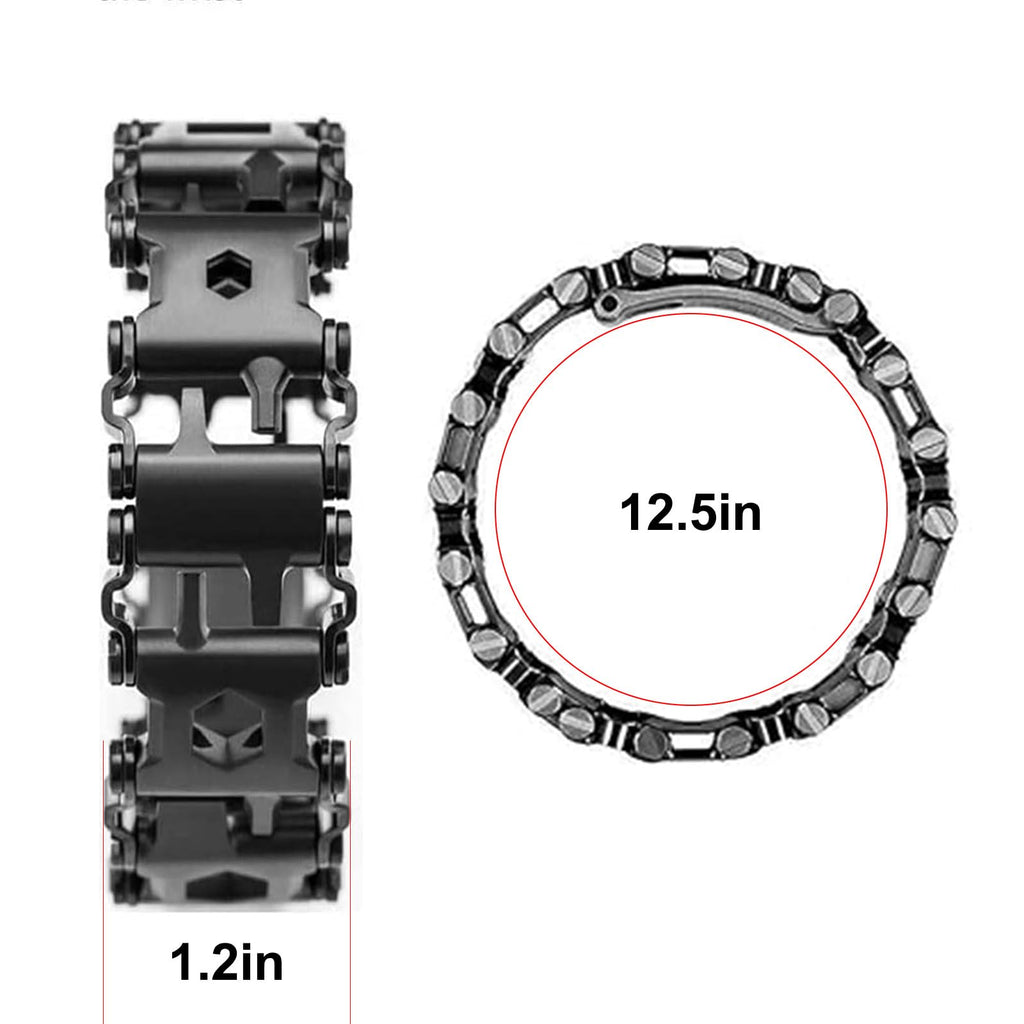 29 in 1 Multitools Stainless Steel Tool Wearable Bracelet for Men Compatible