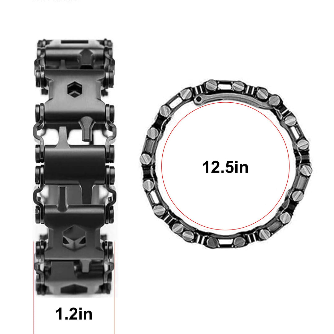 29 in 1 Multitools Stainless Steel Tool Wearable Bracelet for Men Compatible