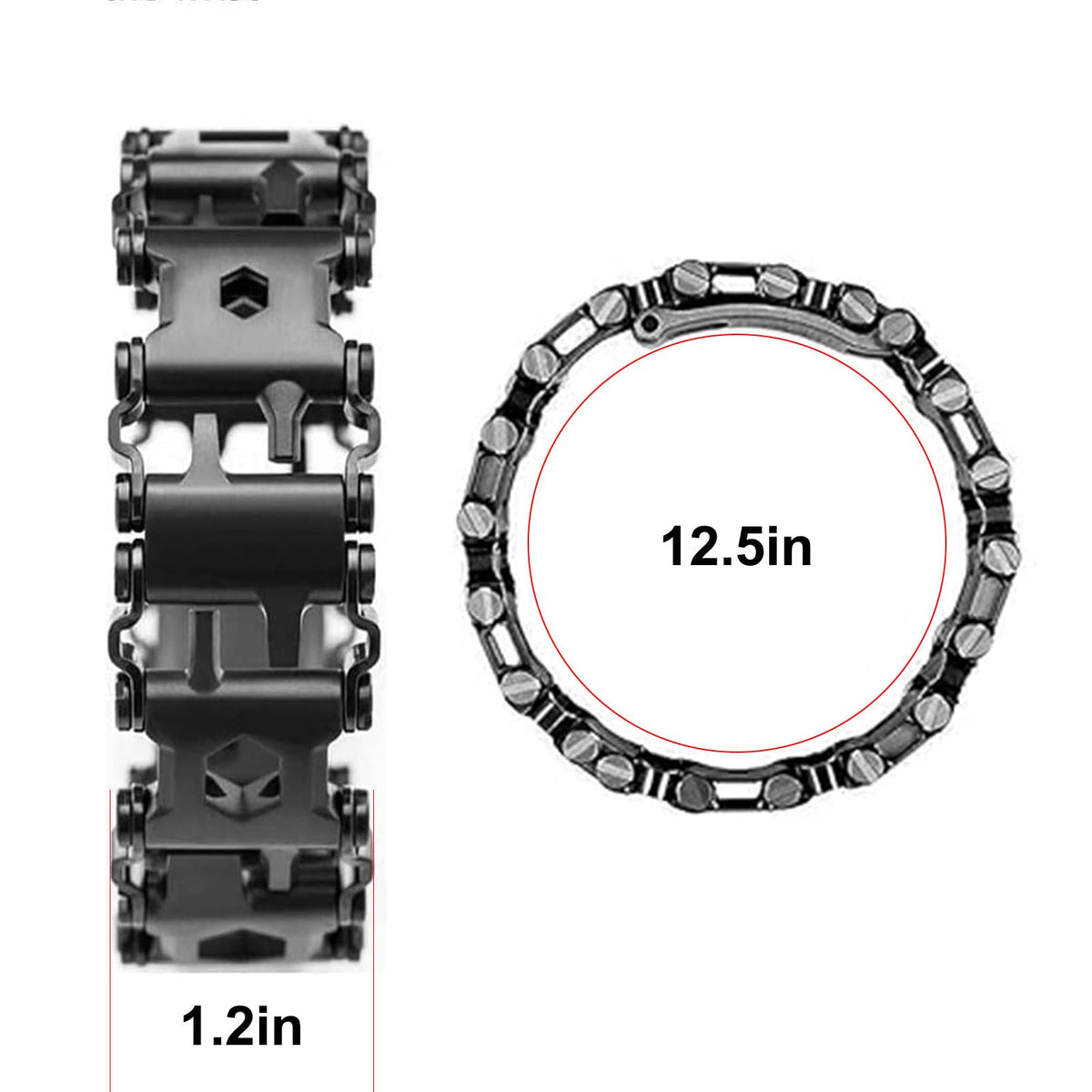 29 in 1 Multitools Stainless Steel Tool Wearable Bracelet for Men Compatible
