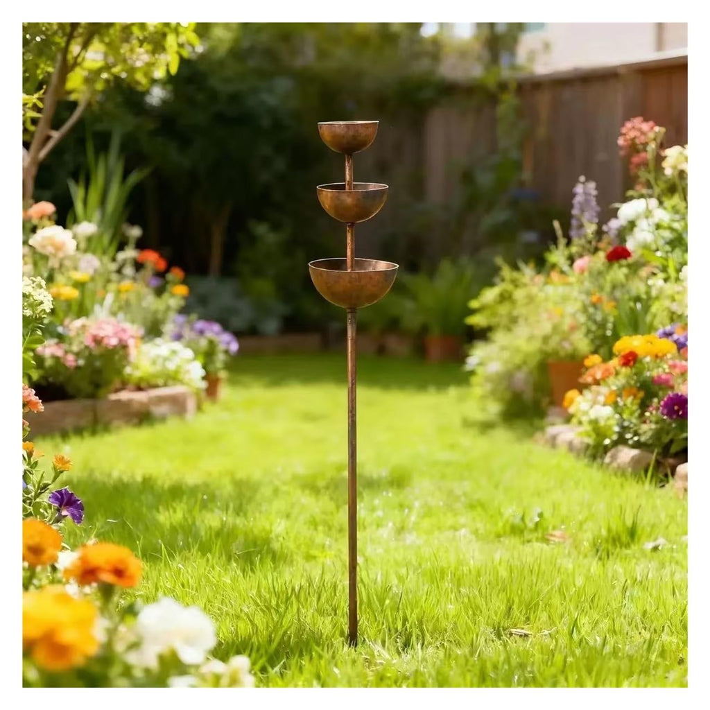 🐦 Rain Catcher Bird Bath Stake 🦋