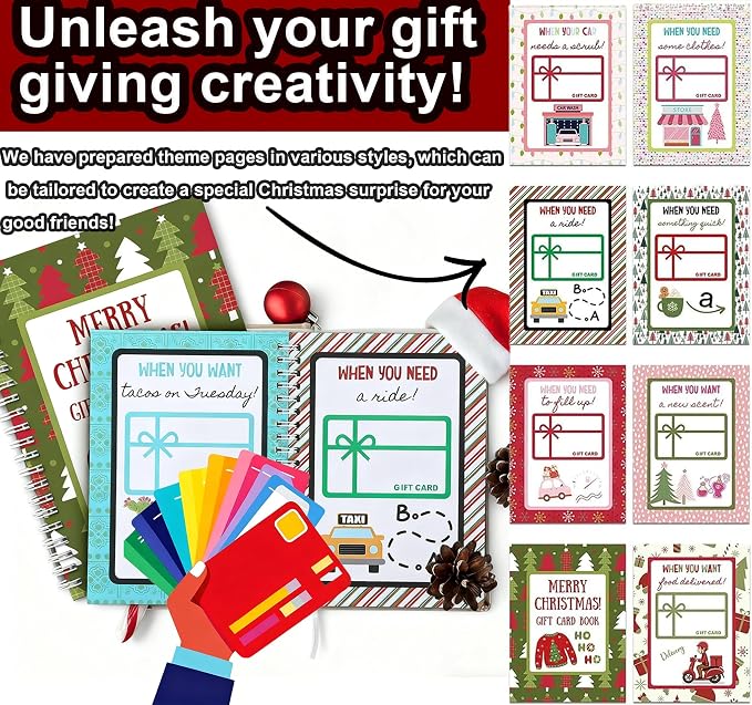 Merry Christmas! Christmas Gift Card Book (Buy 1 Get Free 1)