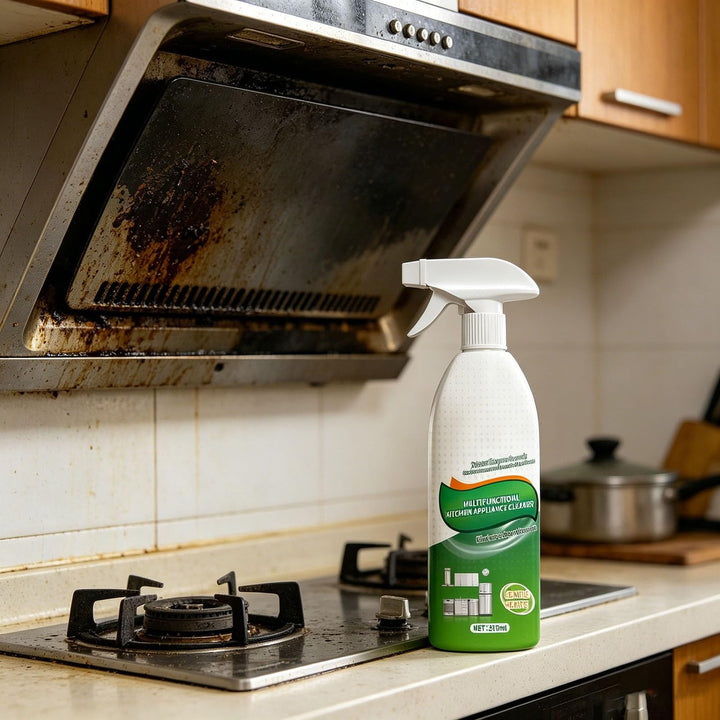 Heavy Duty Oil Stain Remover, 318ml Multi-Purpose Kitchen Cleaner Spray For Cooktop