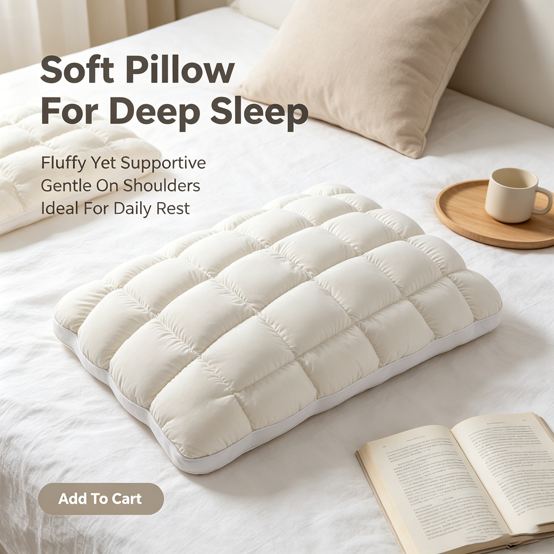 🔥 🔥Cooling Marshmallow Puff Pillow 🛌 ✨