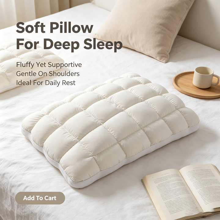 🔥 🔥Cooling Marshmallow Puff Pillow 🛌 ✨