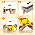 Mini Bag Sealer, Rechargeable Sealer Machine with LED Power Display