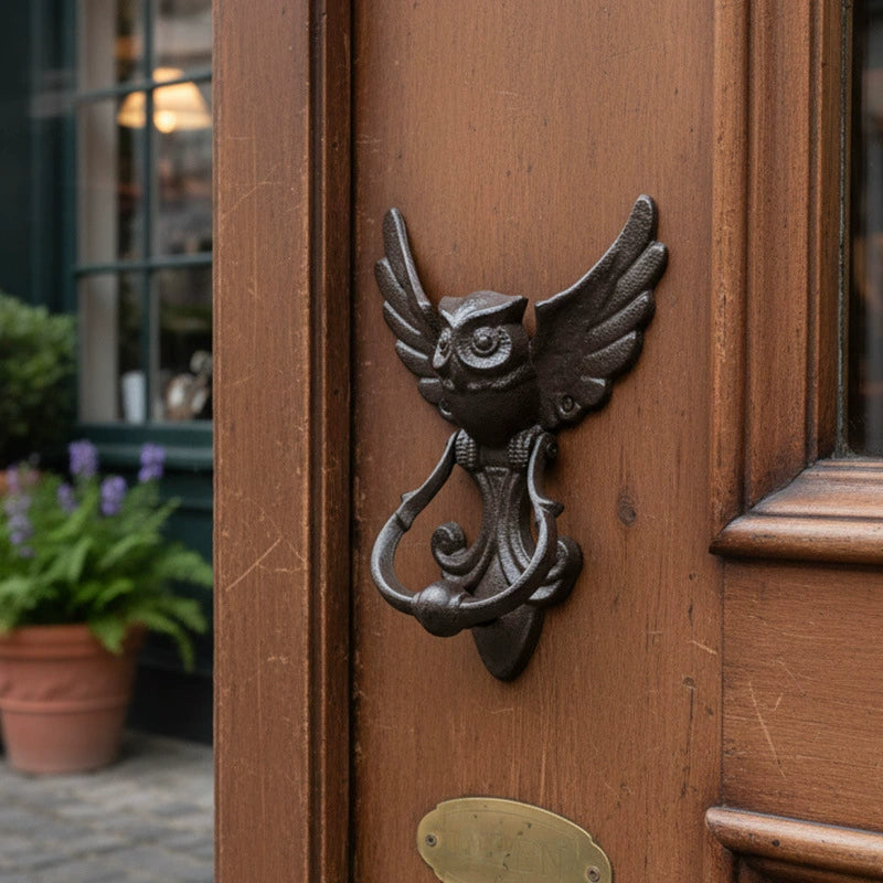 Owl Door Knocker – Heavy Duty Iron Door Handle