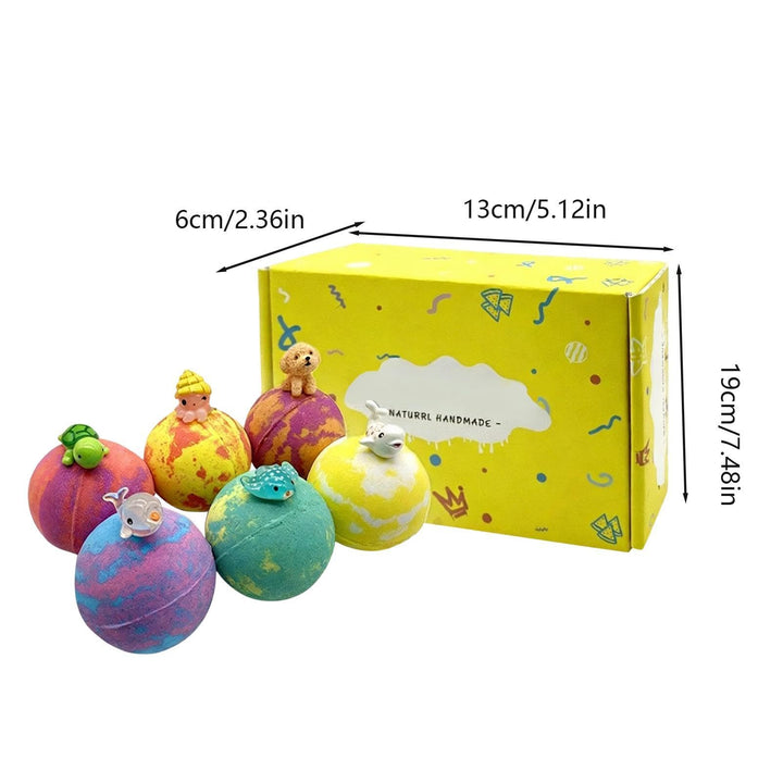 6Pcs Exploding Bath Bomb, Children's Bath Bomb (with small toys)