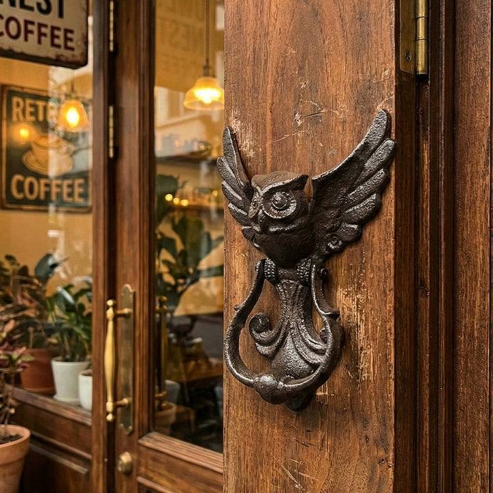 Owl Door Knocker – Heavy Duty Iron Door Handle